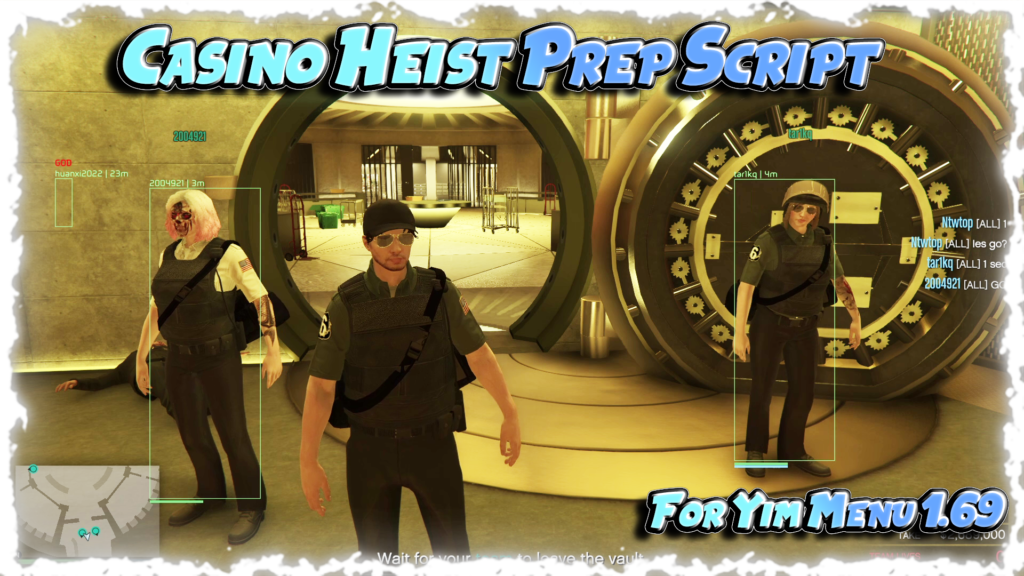 GTA V Skip Casino Heist Preps and Set 150% Cuts for a;; Script for Yim Menu 1.69