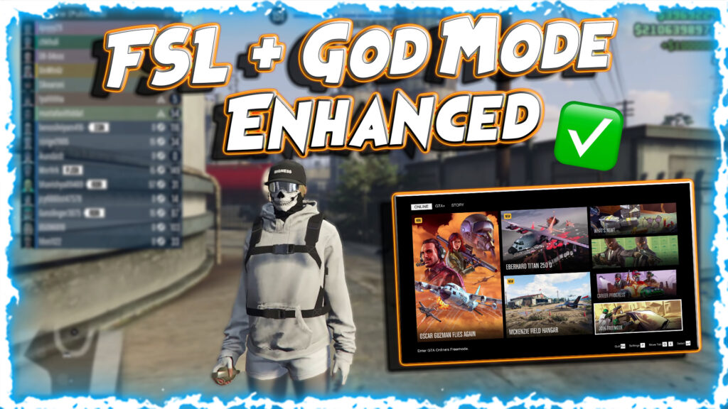 Enhanced for GTA 5 1.70 DLC Update FSL + GOD MODE