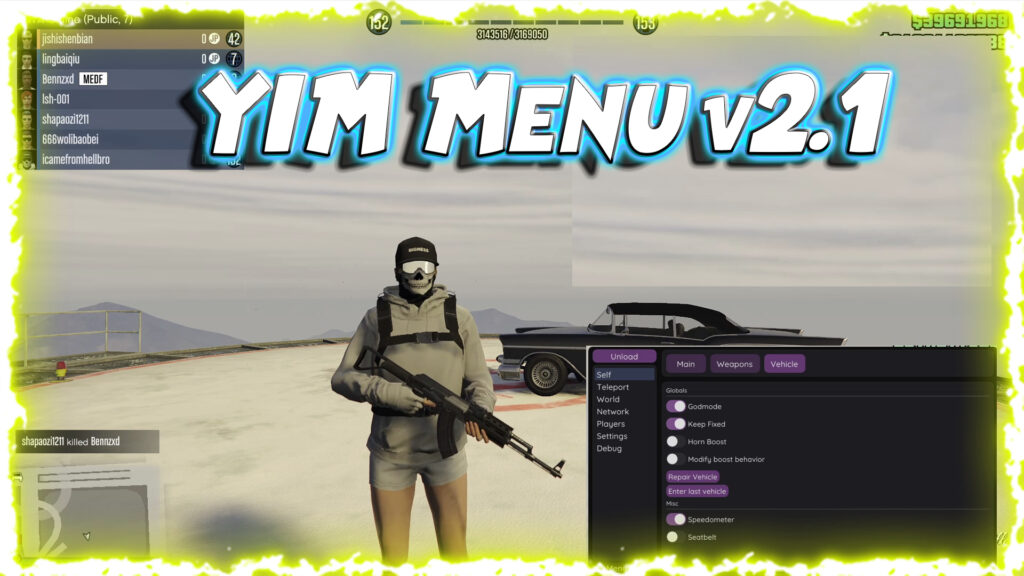 Yim v2.1 for Enhanced Updated By #Yimura Original Developer For GTA 5 DLC 1.70